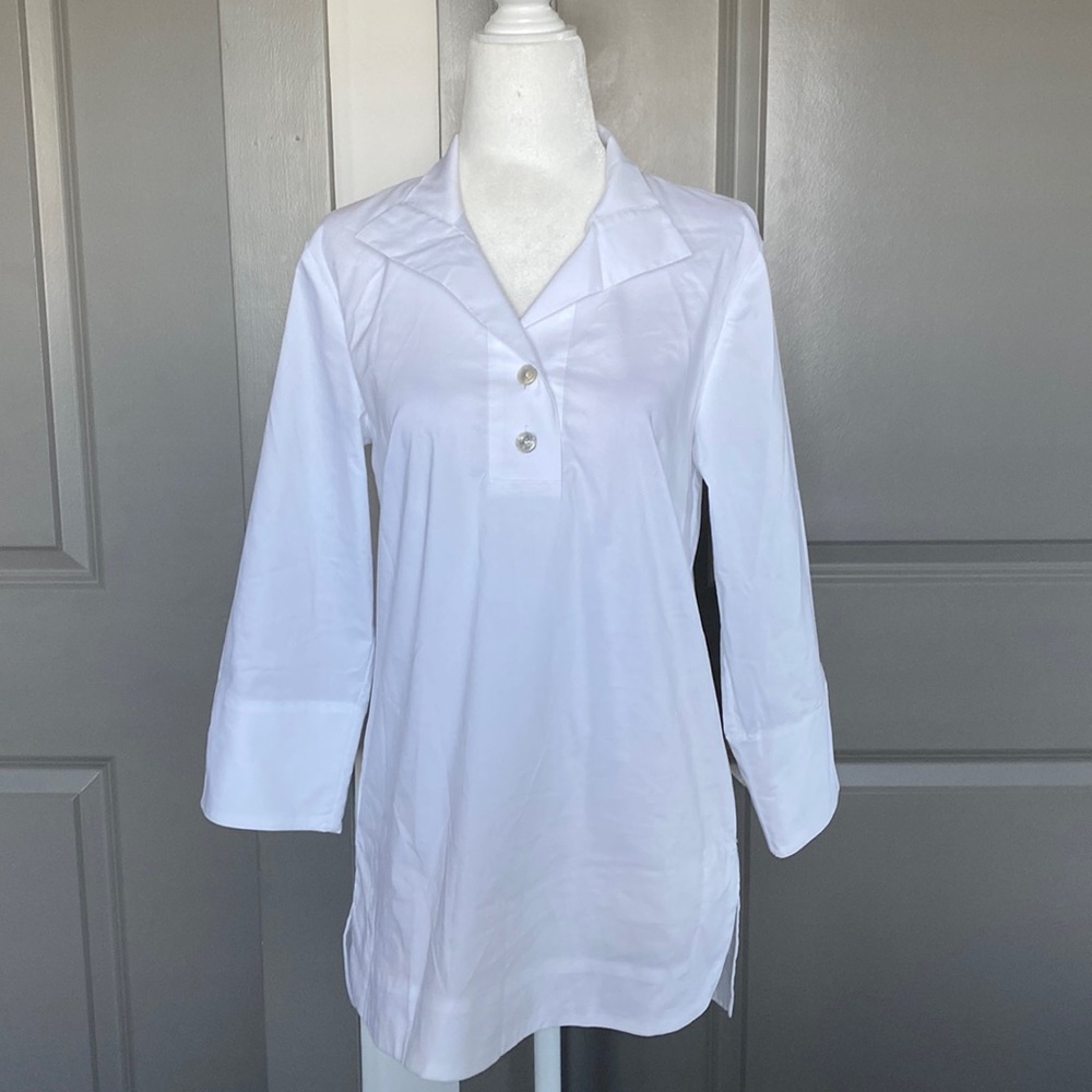 NWOT Hinson Wu Woven Shirt with Button Back